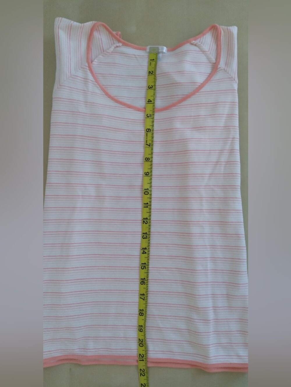 Lake Coral Stripe Tee Medium - Picture 6 of 6